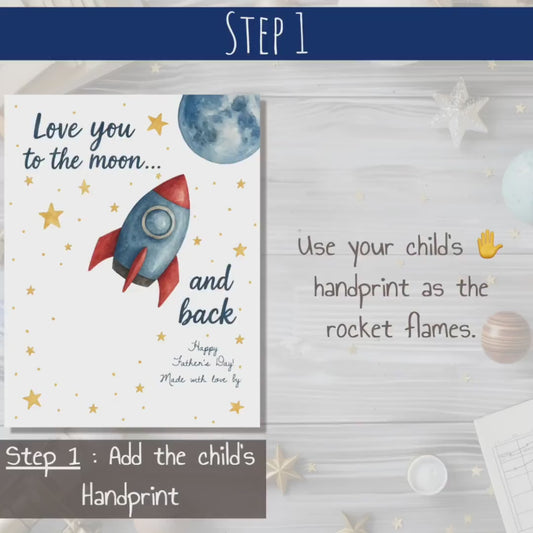 Father’s Day Handprint Rocket Craft